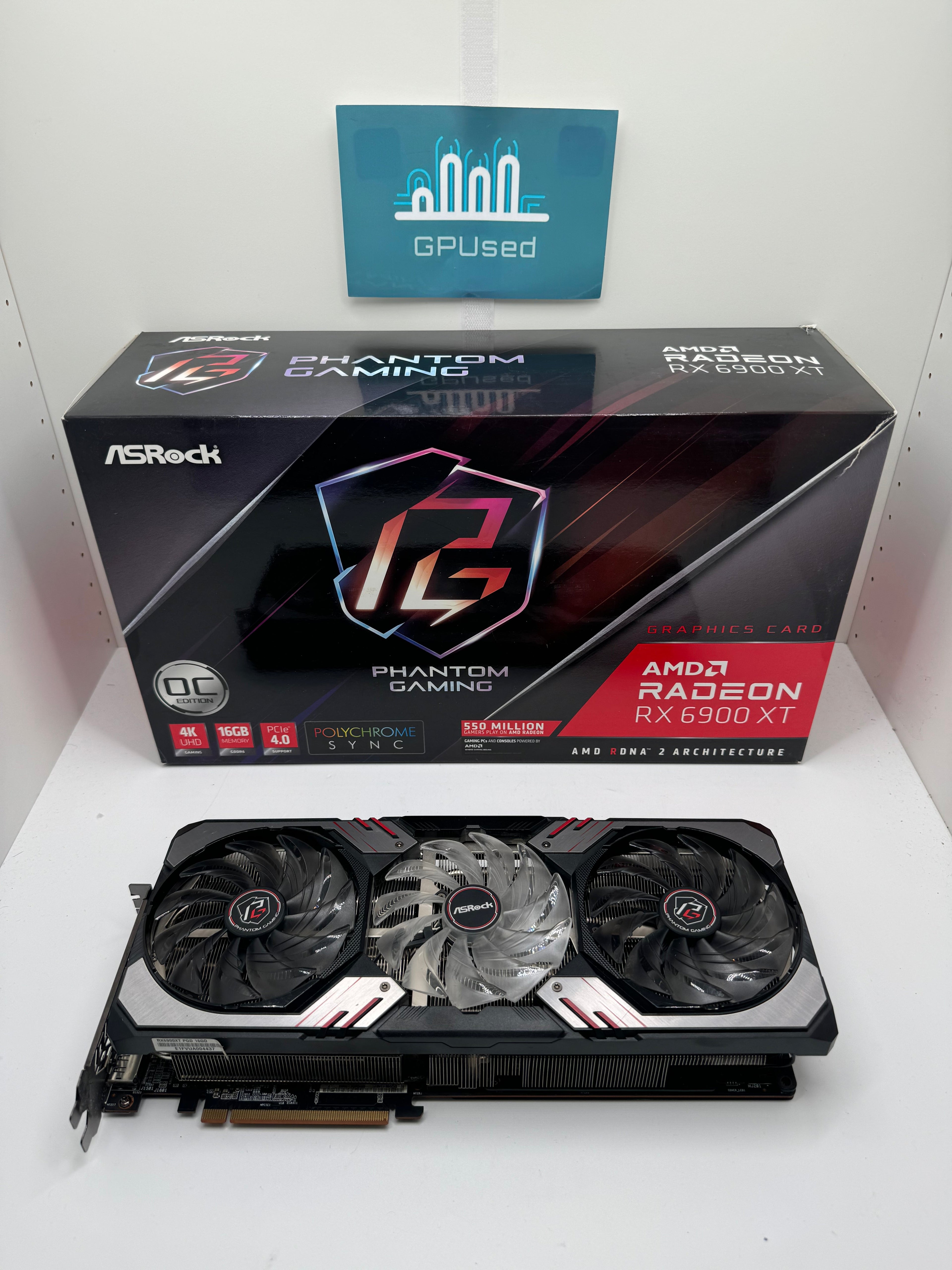 ASRock AMD Radeon RX 6900 XT Phantom Gaming OC 16GB GDDR6 - A