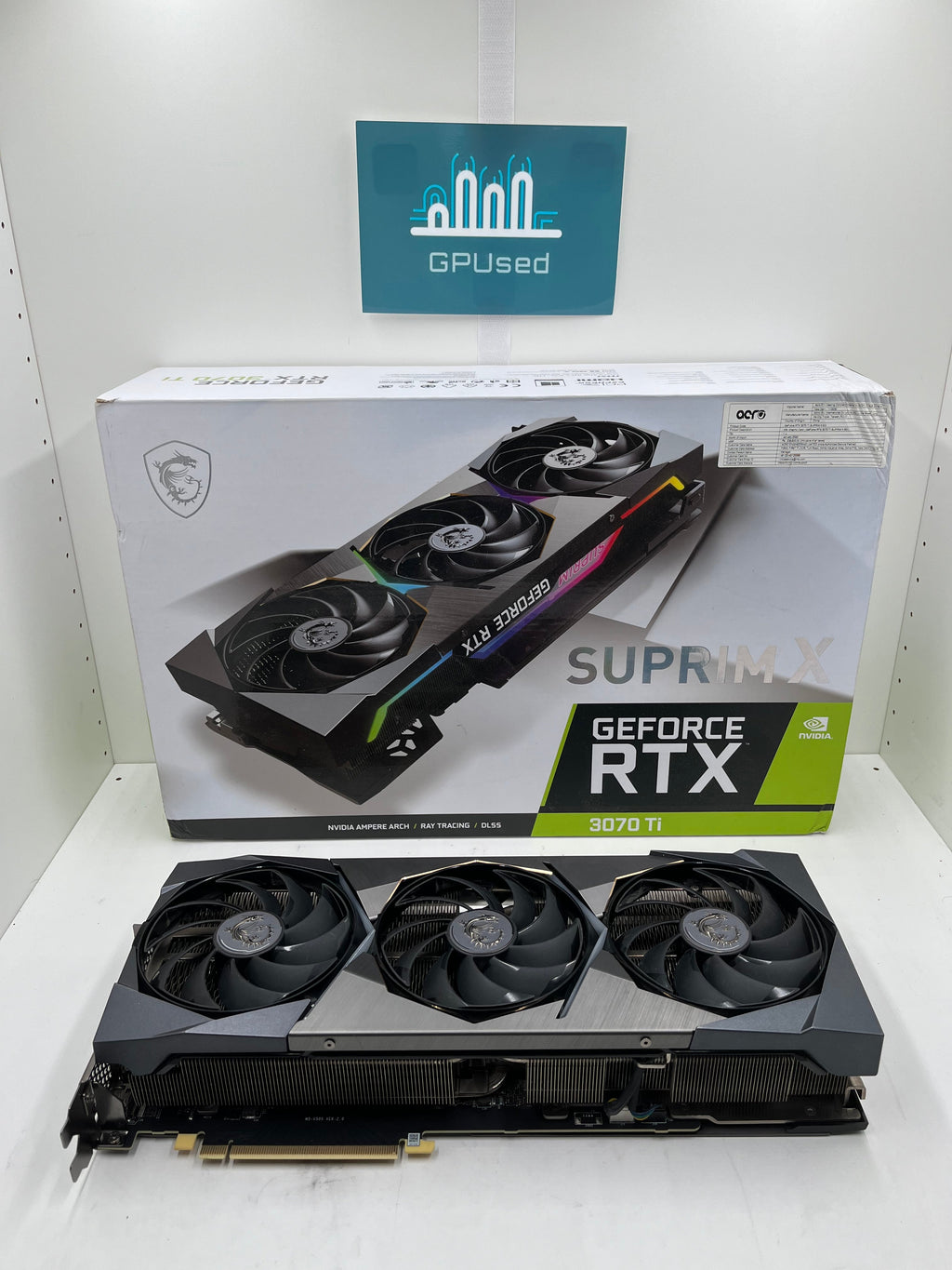 MSI Nvidia GeForce RTX 3070 Ti Suprim X 8GB GDDR6X - A - 10% Off (Was £299.99)