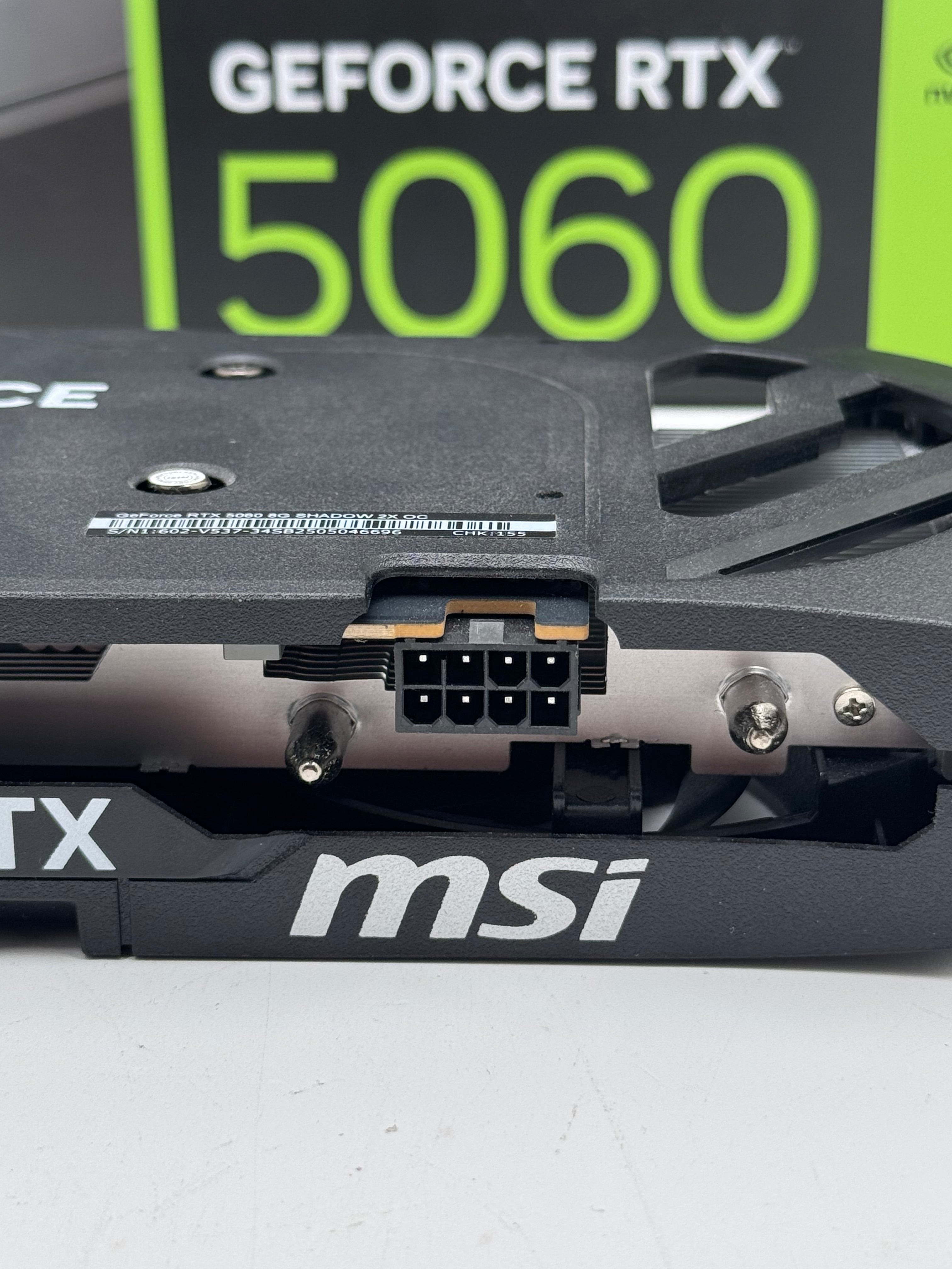 MSI Nvidia GeForce RTX 5060 Shadow 2X 8GB GDDR7 - A