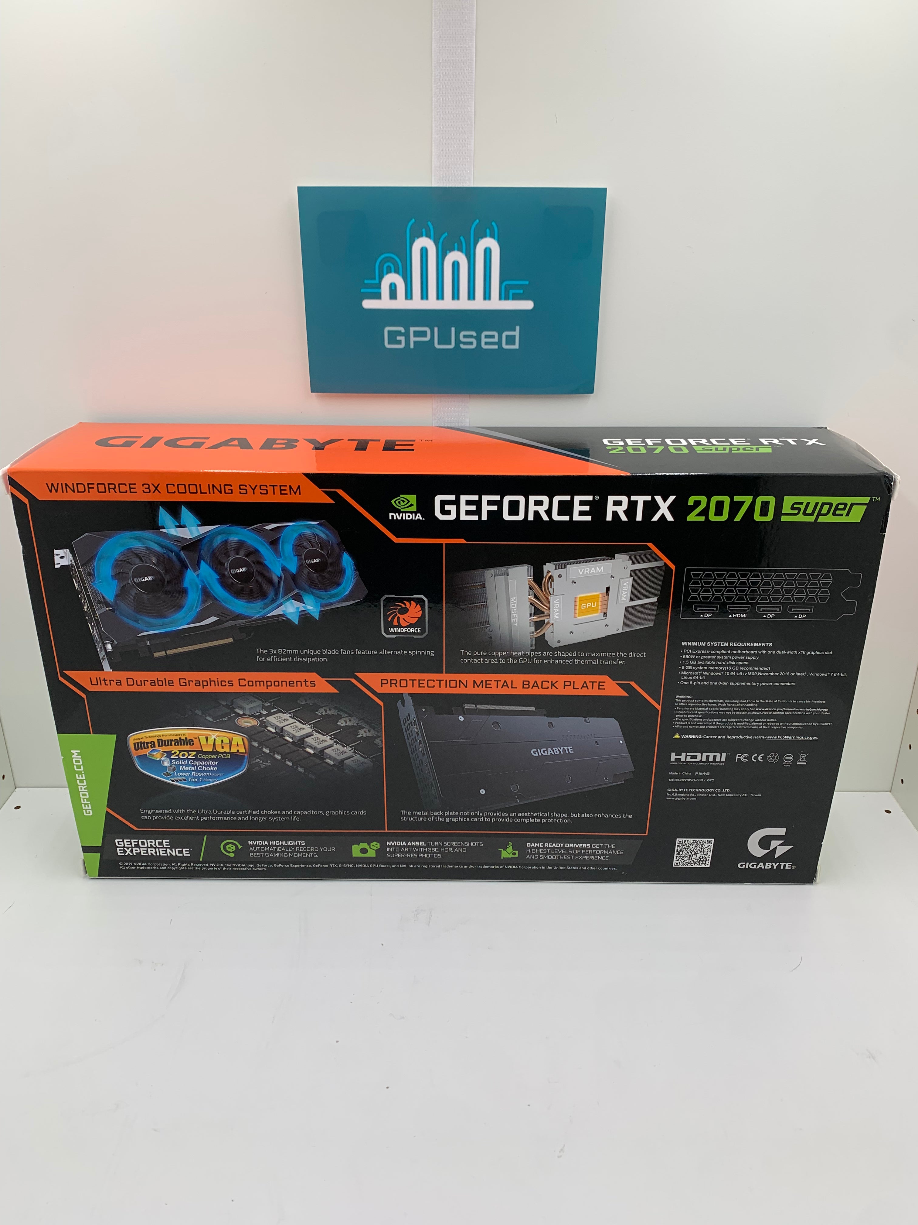 Gigabyte Nvidia GeForce RTX 2070 Super Gaming 8GB GDDR6 - A